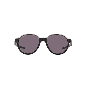 Oakley Men's OO4144 Coinflip Round Sunglasses, Matte Black/Prizm Grey, 53 mm for $160
