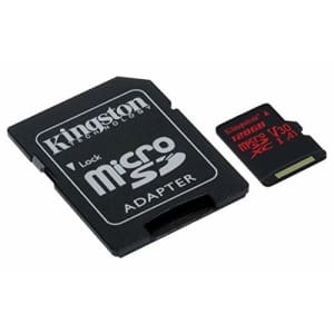 Kingston Canvas React 128GB microSDXC Class 10 microSD Memory Card UHS-I 100MB/s R Flash Memory for $29 Kingston Canvas React 128GB microSDXC Class 10 microSD Memory Card UHS-I 100MB/s R Flash Memory for $29