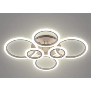 Ouqi 6-Ring 72W LED Ceiling Light for $62