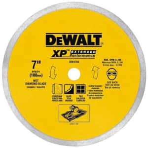 DEWALT DW4766 7-Inch by .060-Inch Porclean Tile Blade Wet for $15