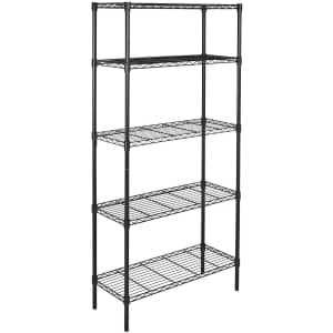 Amazon Basics 5-Shelf Adjustable Shelving Unit for $59 Amazon Basics 5-Shelf Adjustable Shelving Unit for $59