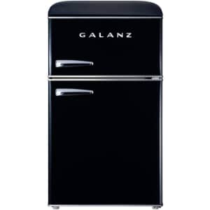 Galanz 3.1-Cu. Ft. Retro Dual Door Mini Fridge w/ True Freezer for $249