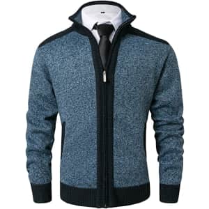 Vcansion Men's Classic Soft Knitted Cardigan from $15