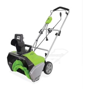 Greenworks 13A 20" Electric Corded Snow Thrower for $171