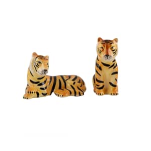 Thirstystone Ceramic Tigers Salt & Pepper Set for $7 Thirstystone Ceramic Tigers Salt & Pepper Set for $7