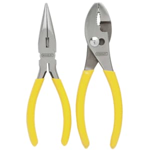 Stanley Drop Forged Steel Pliers 2-Piece Set for $5