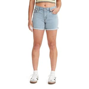 Levi's Women's Mid Length Shorts, (New) Lapis Outsider-Medium Indigo, 34 for $17