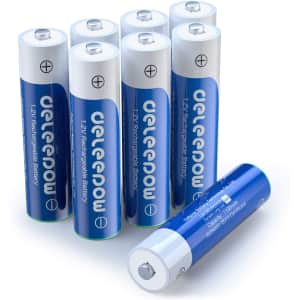 Deleepow AAA Rechargeable Batteries 8-Pack for $6 Deleepow AAA Rechargeable Batteries 8-Pack for $6