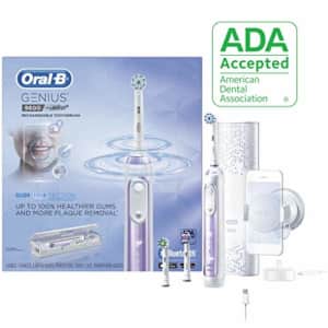 Oral-B 9600 Electric Toothbrush, 3 Brush Heads, Powered by Braun, Orchid Purple for $200 Oral-B 9600 Electric Toothbrush, 3 Brush Heads, Powered by Braun, Orchid Purple for $200