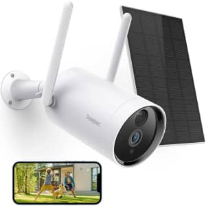 Peasec 1080p Wireless Solar Security Camera for $50