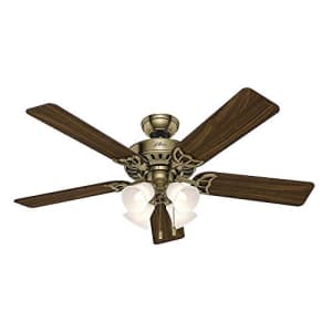 Hunter Fan Company 53063 Studio Series 52 Inch Ceiling Fan with 4 Covered Energy Efficient LED for $160 Hunter Fan Company 53063 Studio Series 52 Inch Ceiling Fan with 4 Covered Energy Efficient LED for $160