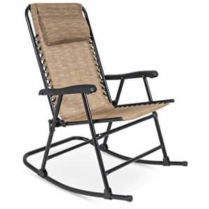 Best Choice Products Foldable Zero Gravity Rocking Mesh Patio Lounge Chair w/Headrest Pillow - Beige for $118 Best Choice Products Foldable Zero Gravity Rocking Mesh Patio Lounge Chair w/Headrest Pillow - Beige for $118