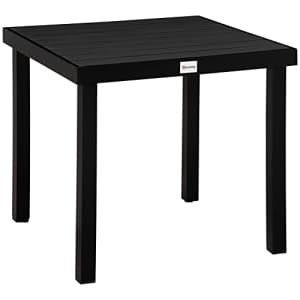 Outsunny Patio Dining Table for 4, Rectangular Aluminum Outdoor Table for Garden Lawn Backyard, for $130