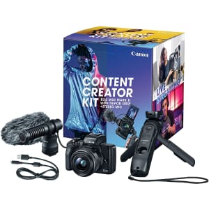 Canon EOS M50 Mark II Content Creator Kit for $799 Canon EOS M50 Mark II Content Creator Kit for $799
