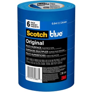 ScotchBlue Original Muti-Surface Painters Tape 60-Yard Roll 6-Pack for $21