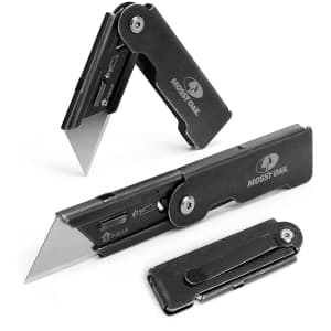 Mossy Oak 2-pack Folding Pocket Utility Knife Set for $10