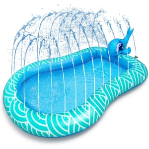 Neteast Inflatable Sprinkler Splash Pad for $10