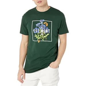 Element Men's Logo Short Sleeve Tee Shirt, Forest Night Gentiana Box, S for $13
