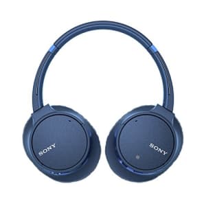 Sony Noise Cancelling Headphones WHCH700N: Wireless Bluetooth Over the Ear Headset with Mic for for $148