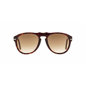 Persol PO0649 Aviator Sunglasses, Havana/Crystal Brown Gradient, 54 mm for $130