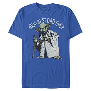 Star Wars Men's Green Dad T-Shirt, Royal Blue, Large for $8