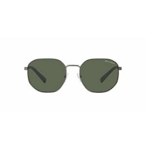 A|X ARMANI EXCHANGE Men's AX2036S Round Sunglasses, Matte Gunmetal/Green, 56 mm for $45