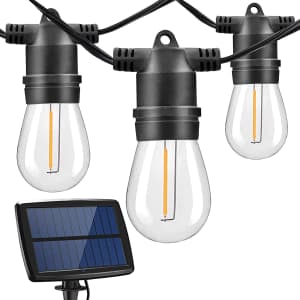 Binval 39-Foot LED Solar String Lights for $40