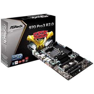 ASRock Motherboard ATX DDR3 1600 AMD AM3+ Motherboard 970 PRO3 R2.0 for $140