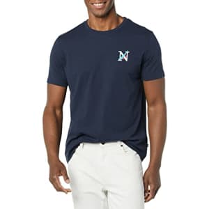 Nautica Men's Sustainably Crafted Graphic T-Shirt, Navy, Large for $17