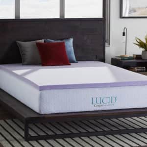 Lucid Comfort Collection 2" Lavender- and Aloe-Infused Memory Foam Mattress Topper from $36 Lucid Comfort Collection 2" Lavender- and Aloe-Infused Memory Foam Mattress Topper from $36