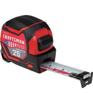 CRAFTSMAN Tape Measure 25-Foot, Magnetic (CMHT37925S) for $31