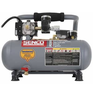 Senco PC1010 1/2- Horsepower 1-Gallon Matte Finish and Trim Portable Hot Dog Air Compressor, for $140