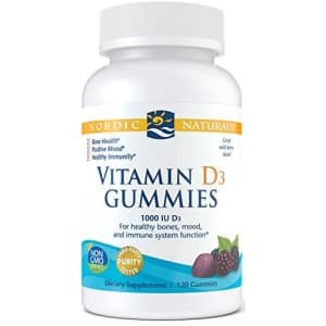 Nordic Naturals Vitamin D3 Gummies - Healthy Bones, Mood, and Immune System Function*, 120 Count for $19