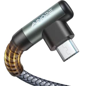 Ainope 6.6-Ft. Fast Micro USB Cable 2-Pack for $10