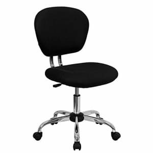 Flash Furniture Mid-Back Black Mesh Padded Swivel Task Office Chair with Chrome Base for $85