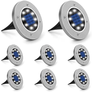 Gelpal Solar Ground Lights 8-Pack for $16 Gelpal Solar Ground Lights 8-Pack for $16