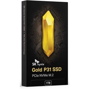 SK Hynix Gold P31 1TB 3D NAND M.2 2280 SATA III Internal SSD for $115 SK Hynix Gold P31 1TB 3D NAND M.2 2280 SATA III Internal SSD for $115