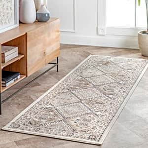 nuLOOM Becca Vintage Tile Area Rug, 2' 6" x 6', Beige for $29 nuLOOM Becca Vintage Tile Area Rug, 2' 6" x 6', Beige for $29
