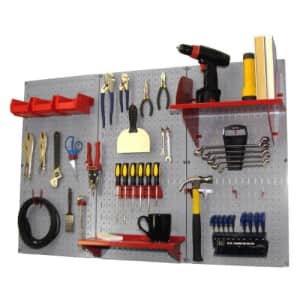 Pegboard Organizer Wall Control 4 ft. Metal Pegboard Standard Tool Storage Kit with Gray Toolboard for $140 Pegboard Organizer Wall Control 4 ft. Metal Pegboard Standard Tool Storage Kit with Gray Toolboard for $140