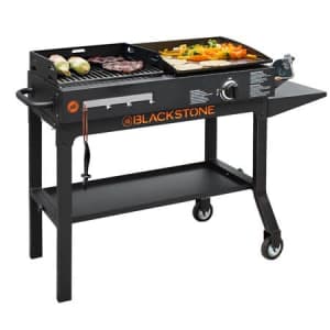 Blackstone Duo Gas Griddle & Charcoal Grill Combo for $154 Blackstone Duo Gas Griddle & Charcoal Grill Combo for $154