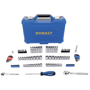 Kobalt Centennial 100-Piece SAE and Metric Mechanics Tool Set for $50