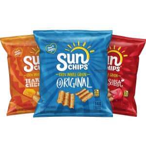 Sunchips Multigrain 40-Count Variety Pack for $13 via Sub & Save w/ Prime Sunchips Multigrain 40-Count Variety Pack for $13 via Sub & Save w/ Prime