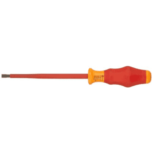 Wera 05031588001 Kraftform Comfort VDE 1160i Slotted Insulated Screwdriver, 6.5mm Head, 150mm Blade for $12 Wera 05031588001 Kraftform Comfort VDE 1160i Slotted Insulated Screwdriver, 6.5mm Head, 150mm Blade for $12