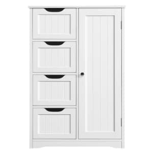 Yaheetech 4-Drawer Bathroom Cabinet for $114 Yaheetech 4-Drawer Bathroom Cabinet for $114