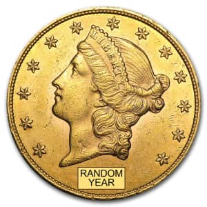 $20 Liberty Gold Double Eagle Coin for $1,961