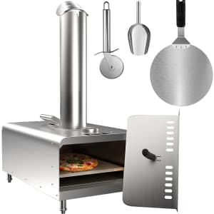 Vevor 12" Stainless Steel Outdoor Pizza Oven for $48