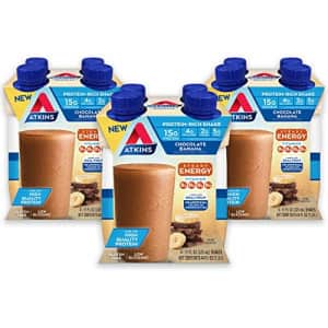Atkins Chocolate Banana Protein-Rich Shake. With B Vitamins and High-Quality Protein. Made with for $25