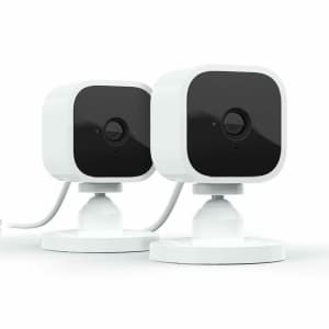 Blink Mini 1080p Compact Indoor Plug-in Smart Security Camera 2-Pack for $30 w/ Prime