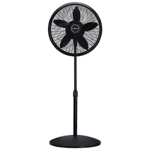 Lasko 1827 18 Elegance & Performance Adjustable Pedestal Fan, Black - Features Oscillating Movement for $40