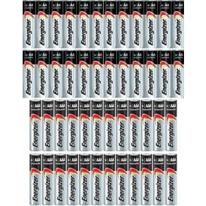 Combo 24x AA + 24x AAA Energizer Max Alkaline E91/E92 Batteries Made in USA Exp. 2023 or Later for $37